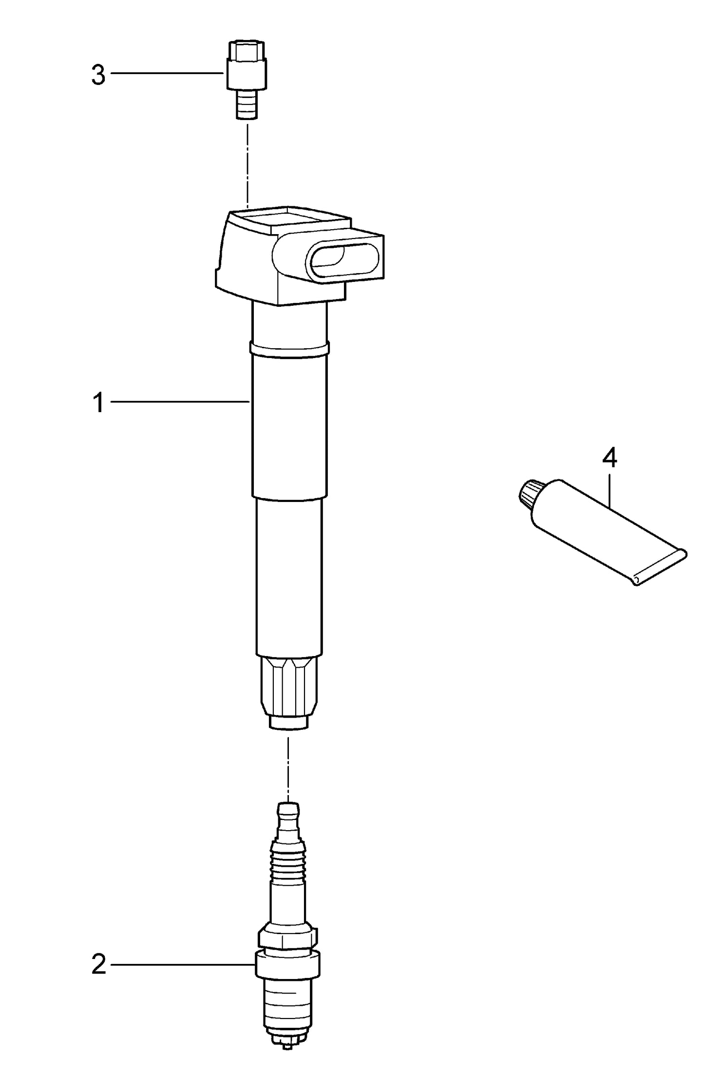 OE 94860210414 for Porsche for Cayenne 955 2002-2010 for Panamera 2009 3.6l 4.8l Ignition Coil