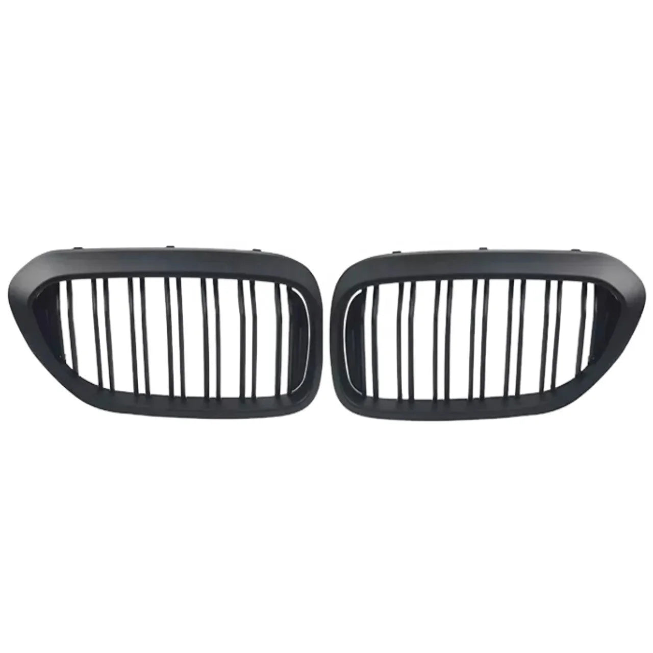 Black Kidney Single Slats Compatible for BMW 5 Series 2017- 2020 ABS Gloss Matte Black Kidney Gril