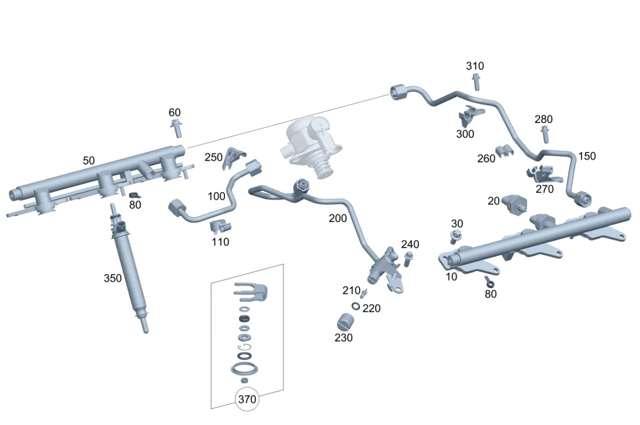 2560705600 High Quality Fuel Injector For Mercedes Benz GLA250 C300 C400 E300 E400 GL450 For BOSCH
