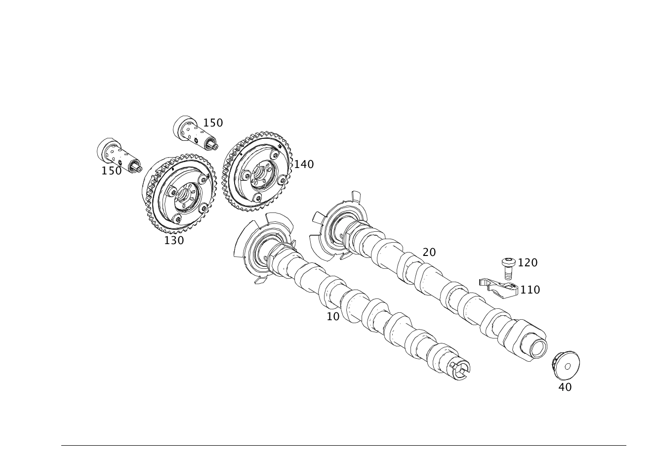 High Quality VVT Exhaust Camshaft Adjuster 2700506200 2600501000 for Mercedes Benz M270 M274 VANOS Camshaft Adjuster