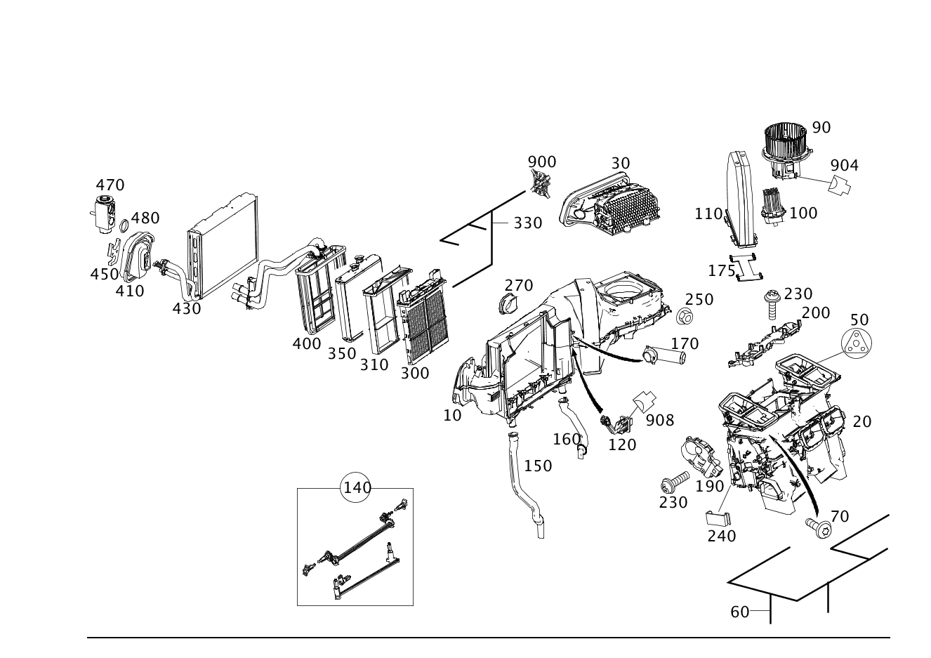 OEM Quality Blower Motor Assembly 2128200708 A2128200708 for Mercedes-Benz W204 W212 X204 C218