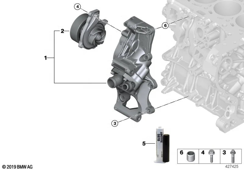 High Quality 11518601366 B38 B48 F45 F48 Engine Coolant Thermostat Thermostat Housing for BMW