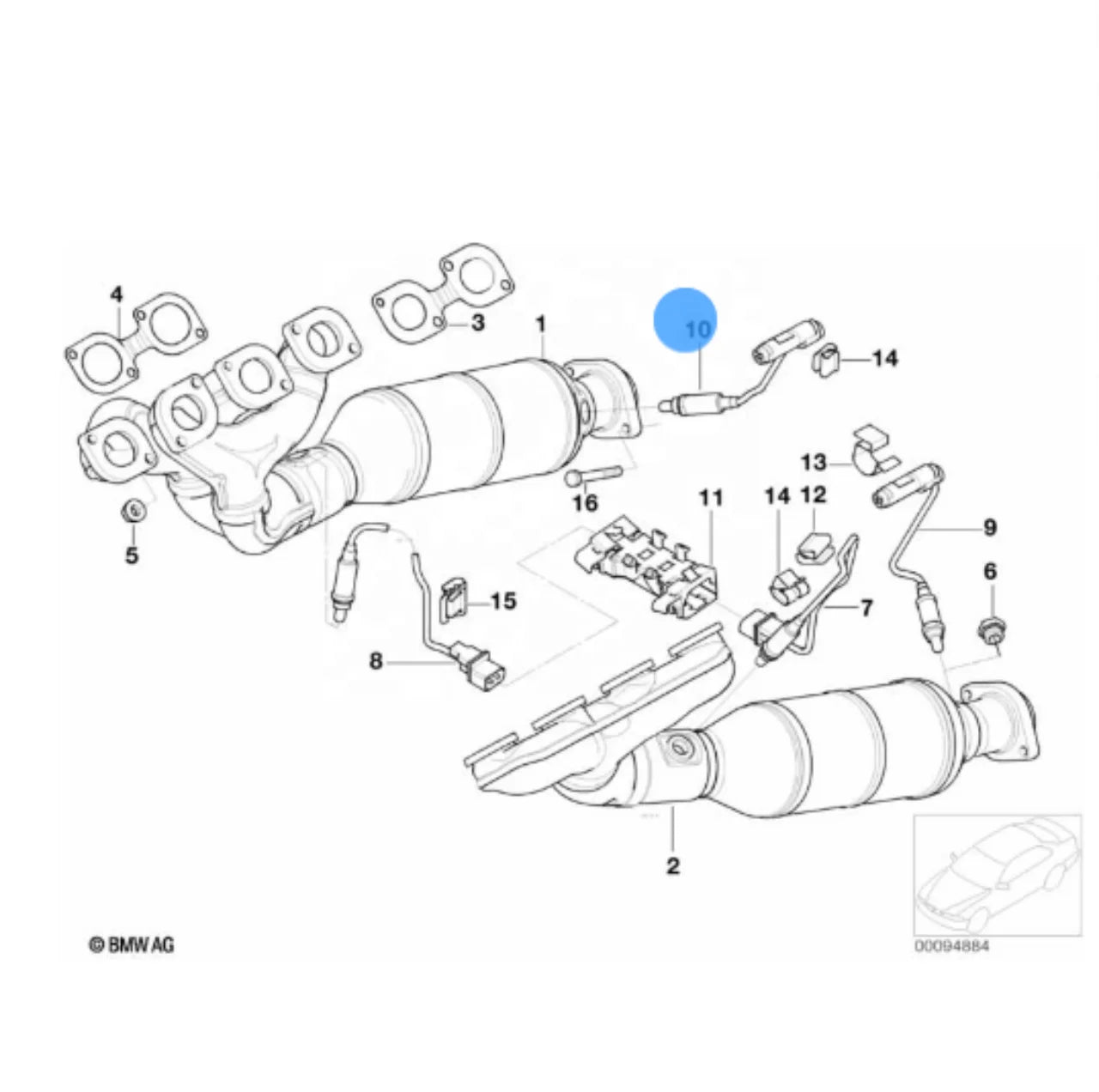 New Condition Oxygen Sensor 11787535269 For BMW E91 E90 550i 650i 750Li 750i 760Li For BOSCH