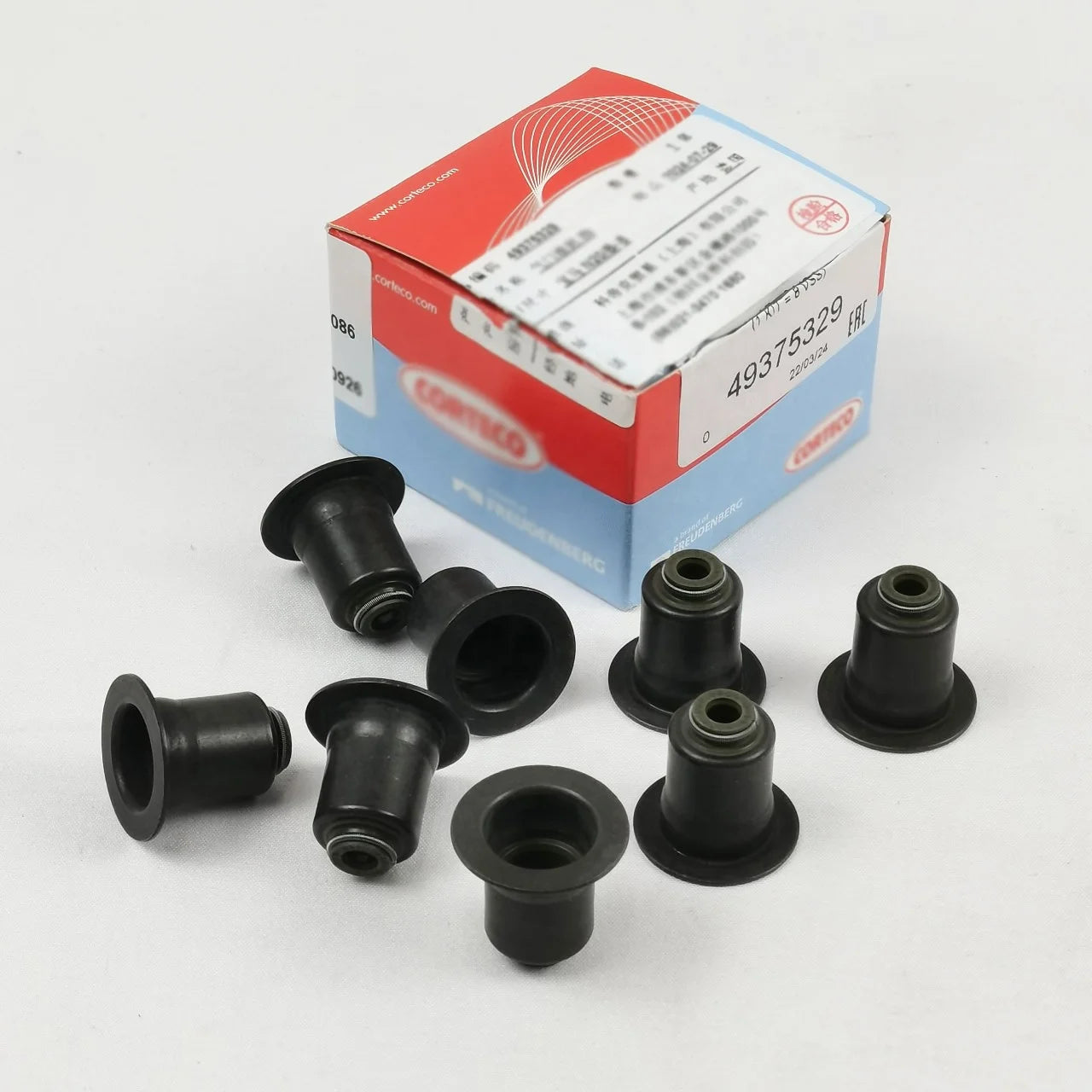 High Quality New Valve Stem Seal Kit 11340038719 Intake 8 PCS for BMW N20 F35 F18 for CORTECO