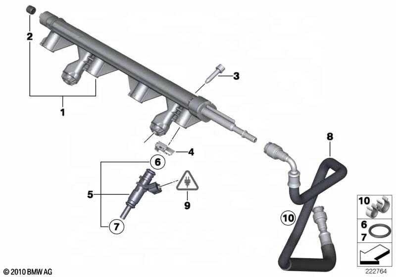 Auto Engine Parts Fuel Injector OE 13537528176 for BMW Mini Cooper Paceman Countryman Fuel Injector