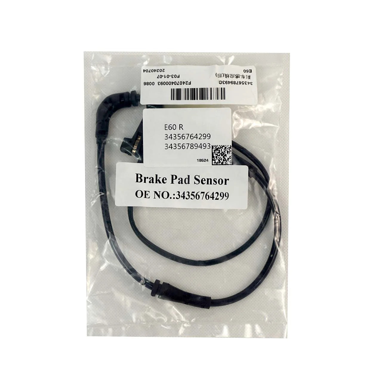 OE 6764299 Brake Sensor Wheel Speed Sensors for BMW E60 E61 E63 E64 34356759918/34356768596 Brake Wear Sensor