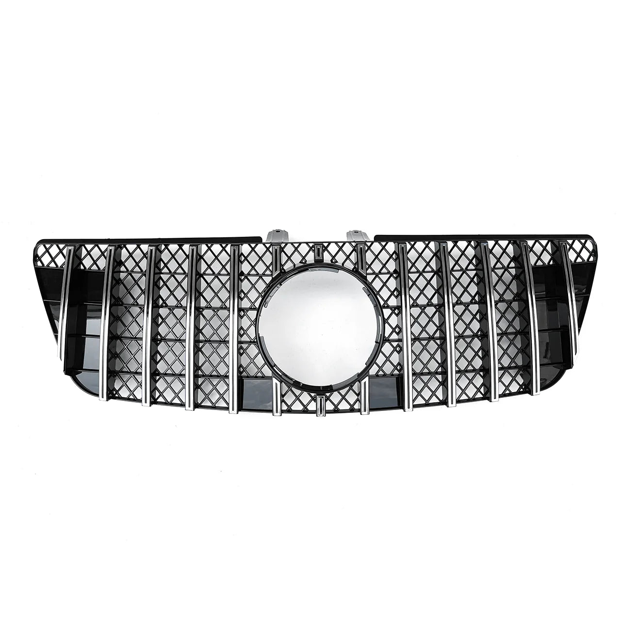 GT Style Silver Black ML164 ABS Front Grille for Mercedes Benz ML CLASS W164 X164 2005-2008 2009-2012