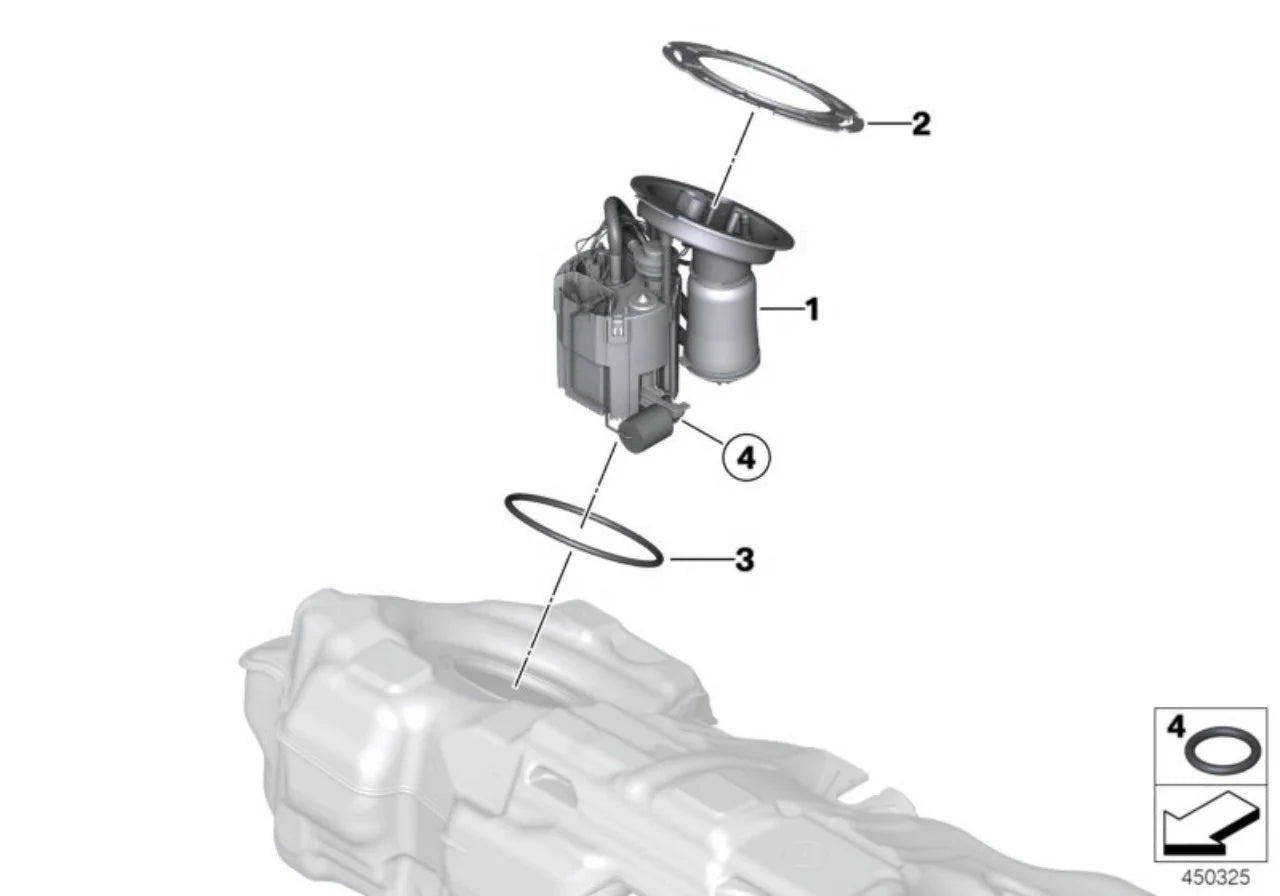 Engine System 16117273277 Fuel Pump Assembly For BMW 3 Series F20 F30 F35 For BOSCH Fuel Feed Unit