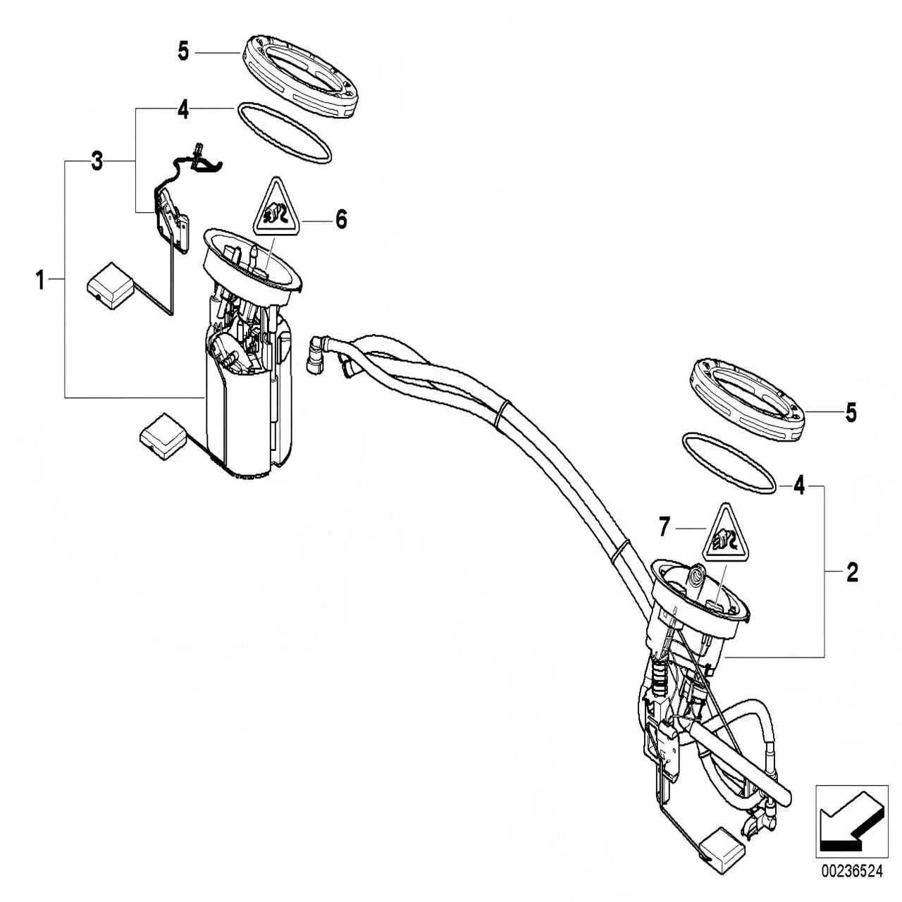 Auto Parts Fuel Pump Assembly for BMW 3 Series E90 E93 E80 E81 E82 X1 E84 16117197076 Harbor