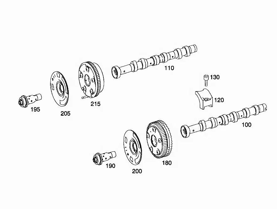 Brand New 2720505347 VVT Camshaft Adjuster Intake Right for Mercedes Benz W164 W221 W203