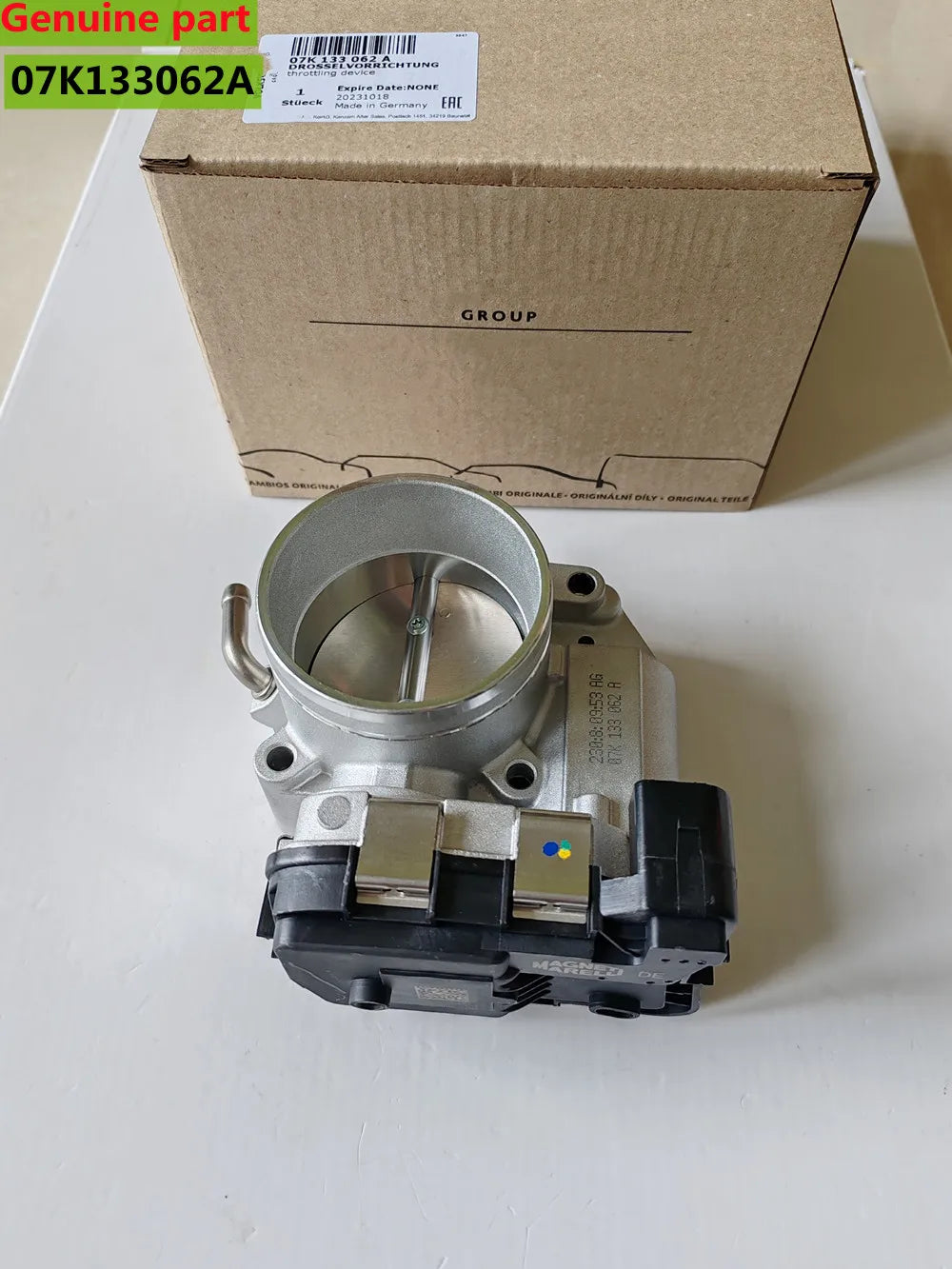 Brand NEW Made In Germany OEM 07K133062A Throttle Body With TPS Sensor for 2007-2014 VW Beetle Jetta Bora Golf Passat 2.5L