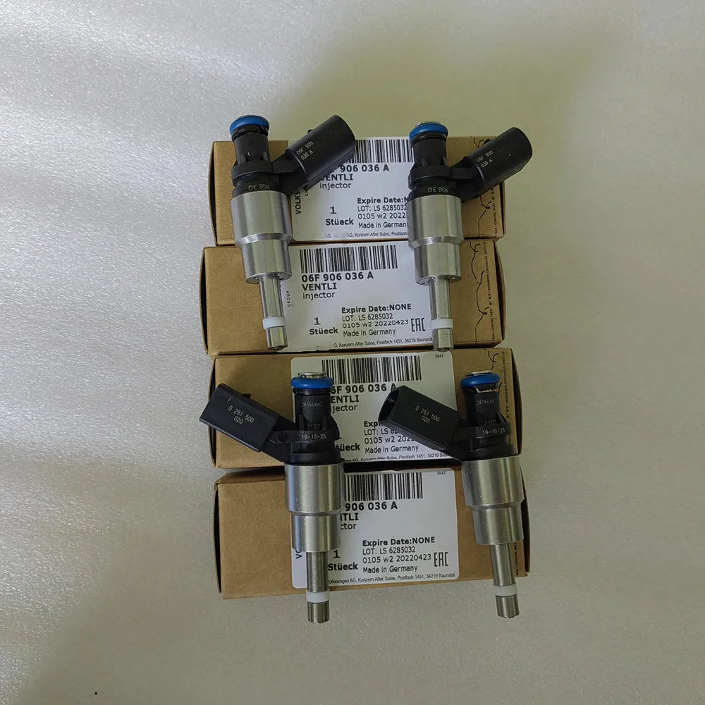2 Years Warrany Brand New 4Pcs OEM Fuel Injectors 06F 906 036 A / 06F906036A For 2005-2009 VW Audi A4 Quattro 2.0L I4 Turbo