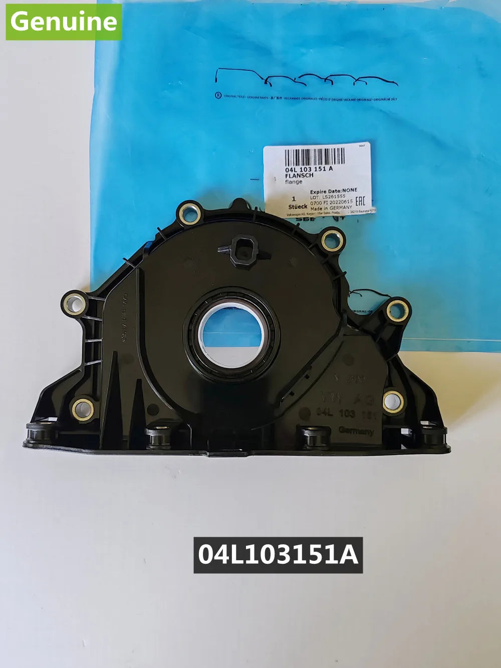 Genuine OEM 04L103151 04L103151A 4L103151 4L103151A Crankshaft sealing ring with flange for Audi seat SKODA VW 1.6 tdi 2.0 Tdi
