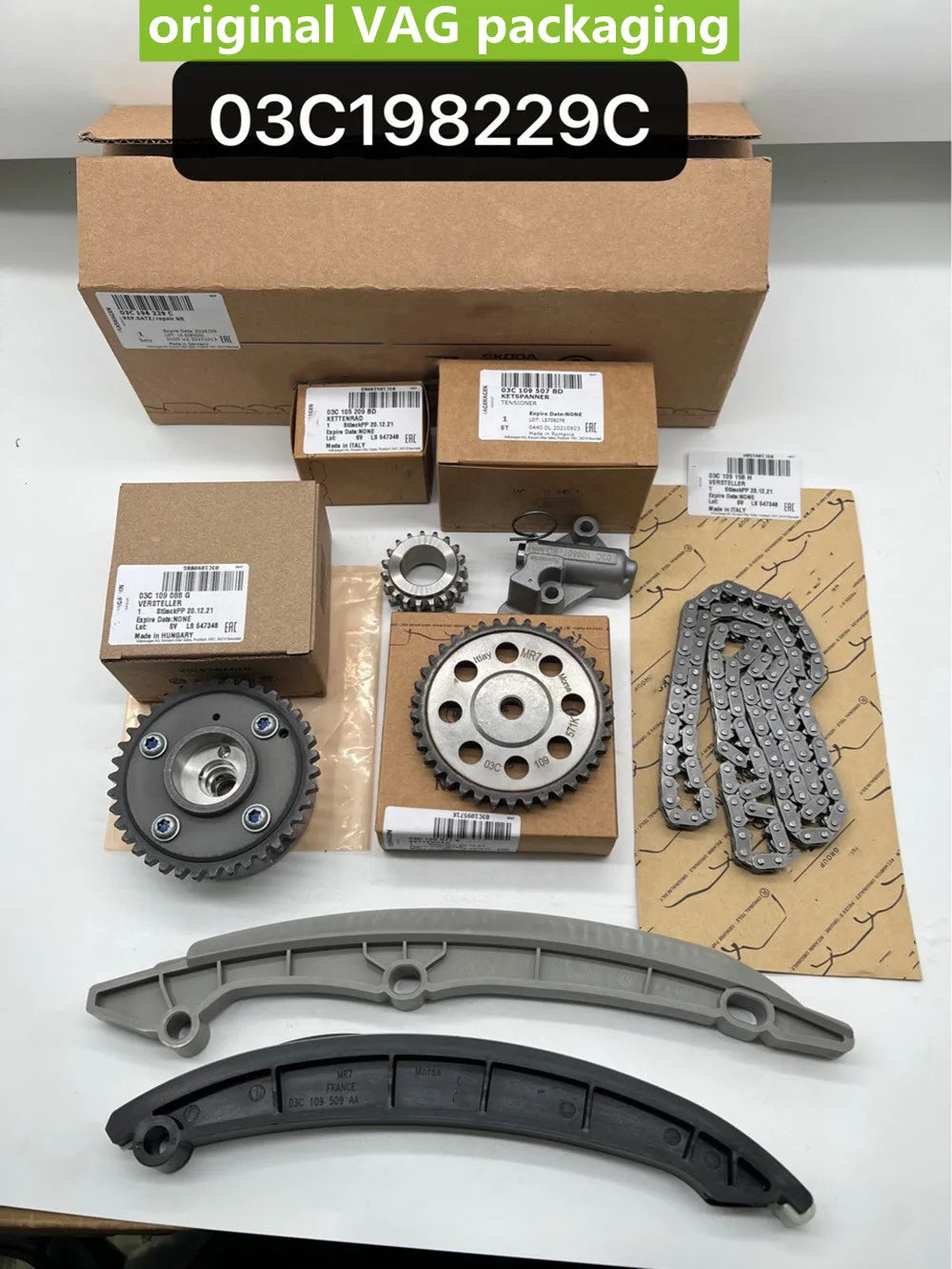 OEM Timing Control chain kit 03C105209BD 03C109088G 03C109158H 03C109469R 03C109507BD 03C109571K 03C198229C For VW Audi 1.4 TSI