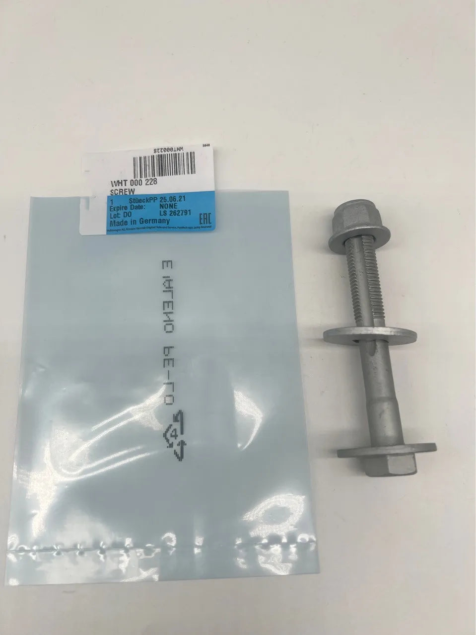 Genuine OEM Rear Suspension Eccentric Bolt Nut Washer Kit WHT000228 WHT-000-228 Replacement For VW Audi Skoda SEAT bolt