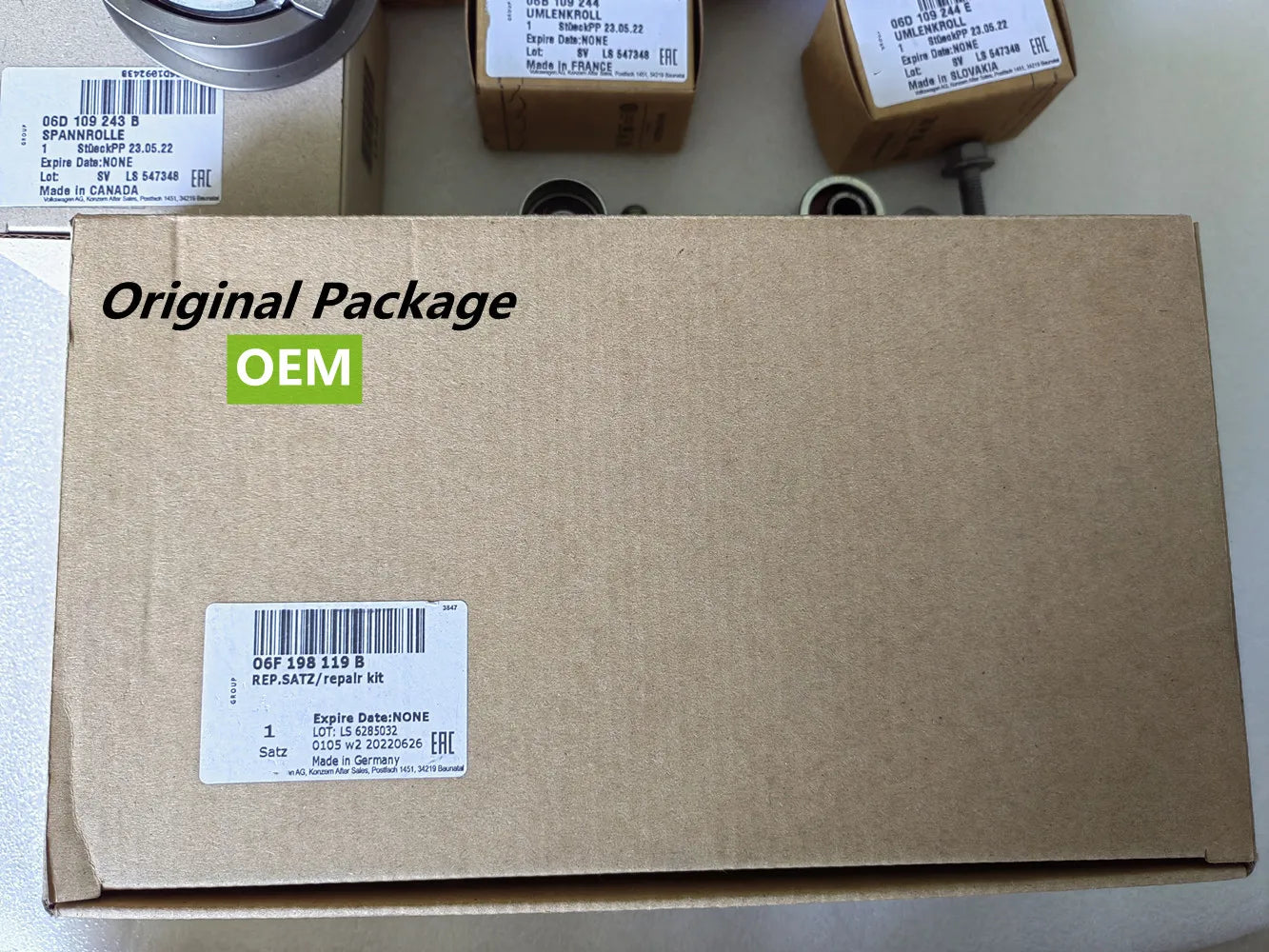 06D109243C 06D109243B 06D109119B OEM Timing Belt KIT 06F198119B For AUDI A4 TTS VW Jetta Golf R GTI 2.0TSI BPY BWA BPG BPJ BYK