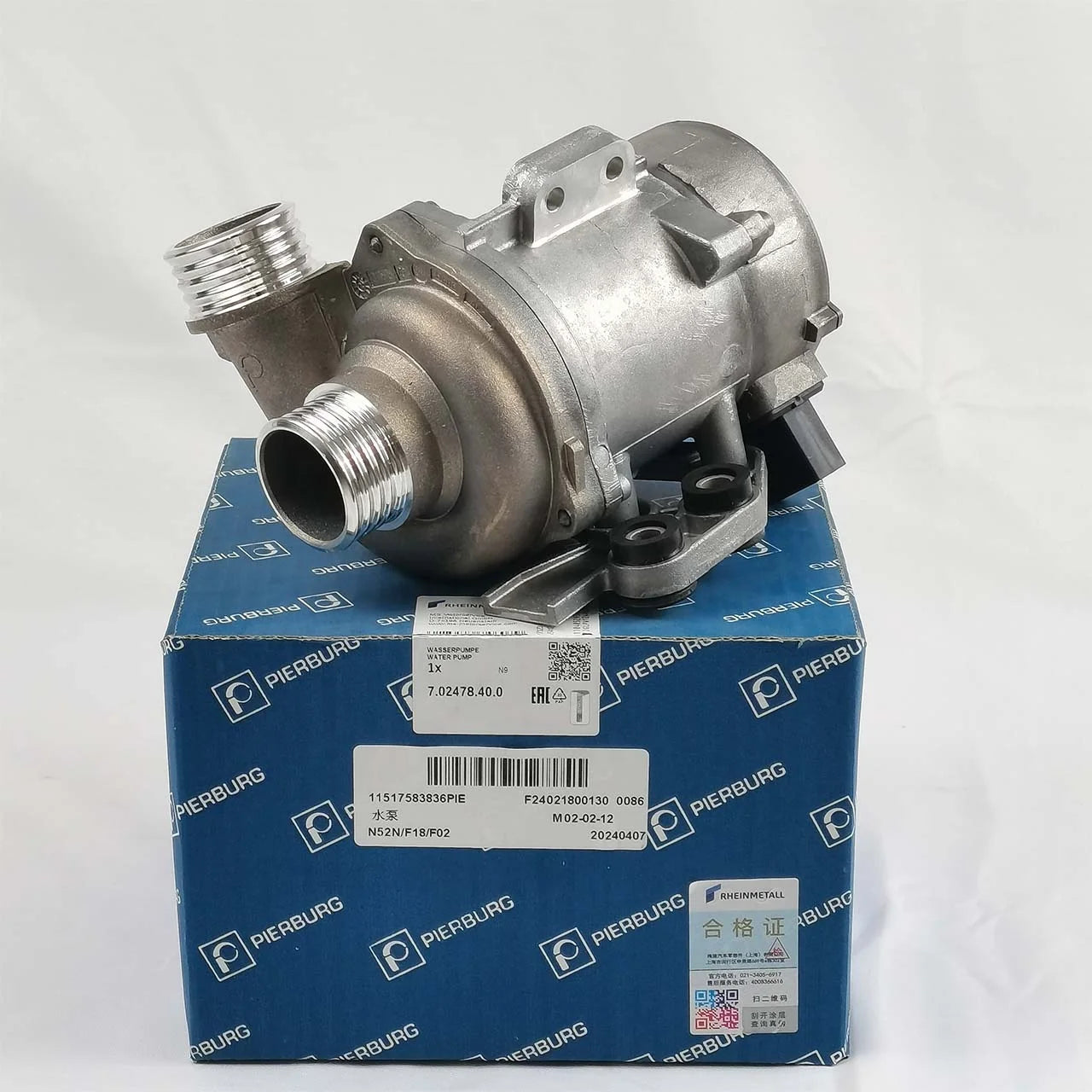 Electric for Pierburg Engine Water Pump 11517583836 for BMW 528i X3 F18 F11 F10 F02 F25 Water Pump 11517583836
