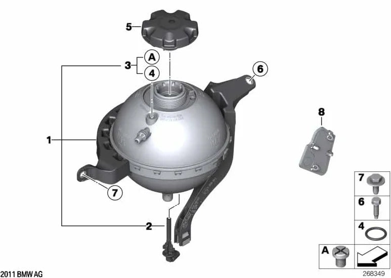 Super Promotion 17138614293 for Nissens Coolant Expanse Tank  Coolant Auto Part Cooling System for BMW F18 F10 F11 Radiator