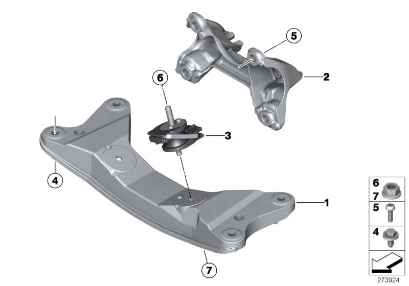 Auto Transmission System 22316875904 22316796617 Transmission Mount for BMW F20 F30 F35