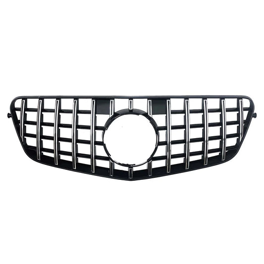 GT Style Front Grille for Mercedes Benz E-class W212 ABS Material Black Silver Grille 2009-2016
