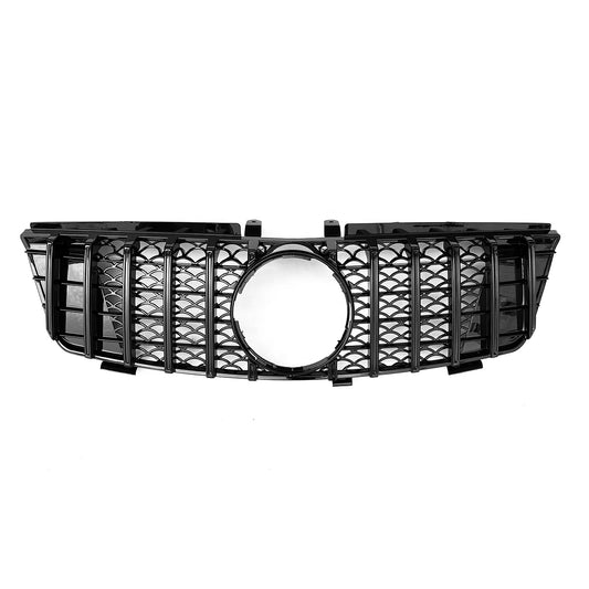 GT Style Silver Black ML164 ABS Front Grille for Mercedes Benz ML CLASS W164 X164 2005-2008 2009-2012