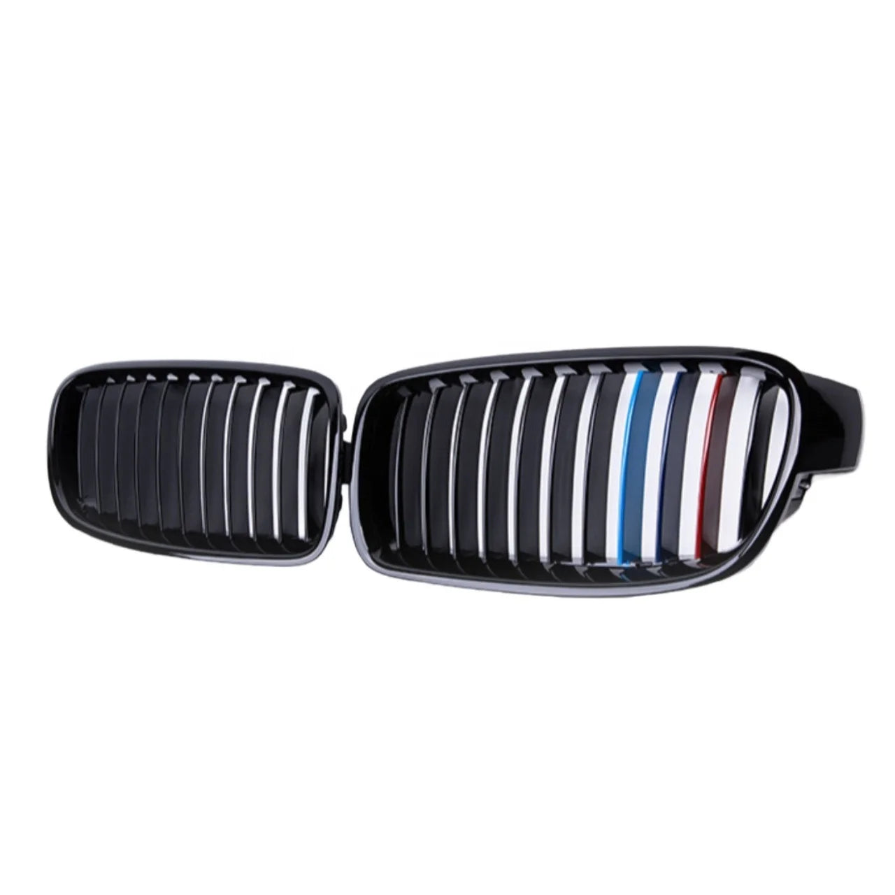ABS Modified Double Slats Gloss M Color Grills Fit for BMW 3 Series F30 F31 F35 2013-2019