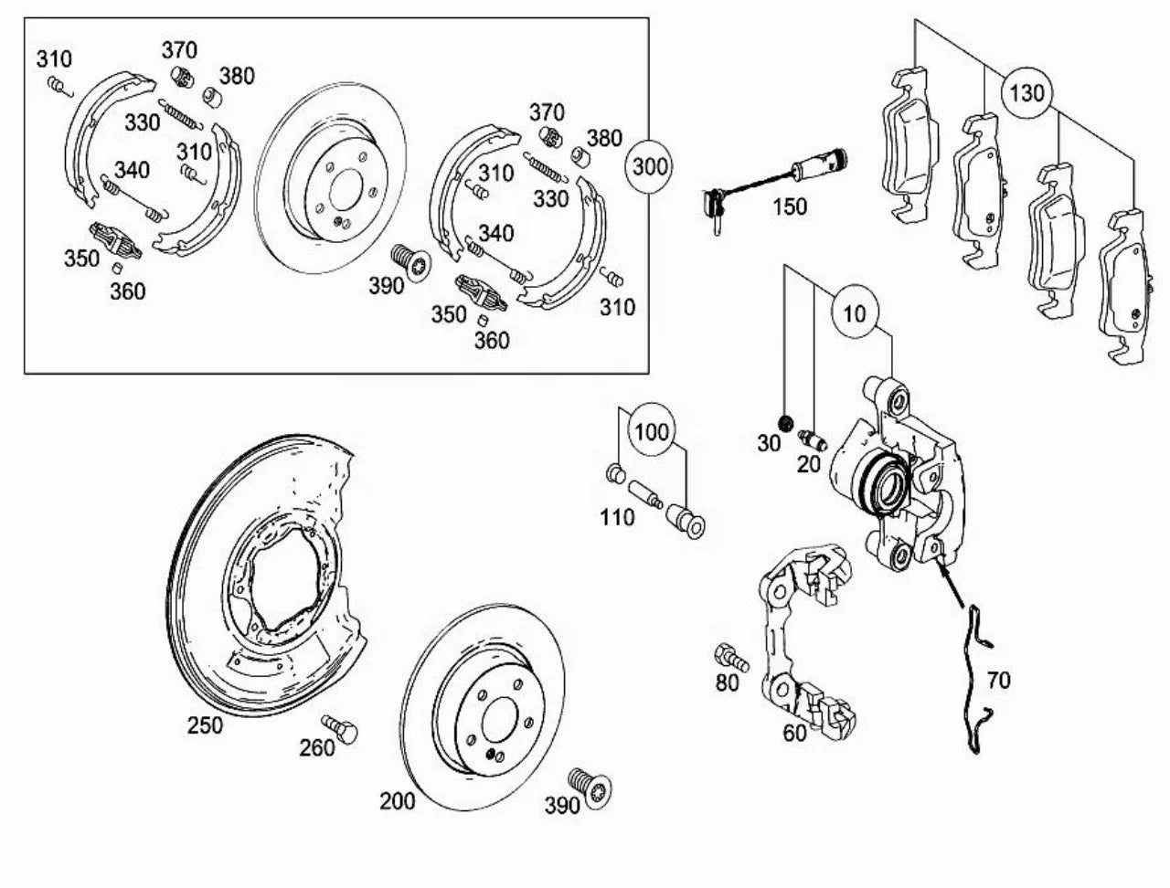 Auto Brake System 0004230912 Brake Disc for Mercedes Benz W212 W211 X204 for ATE New Rear Brake Disc