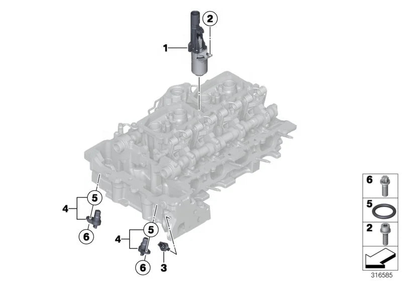 High Quality OE 13627633958 Camshaft Position Sensor for BMW X5 320i 325i 330i 535i Camshaft Position Sensor