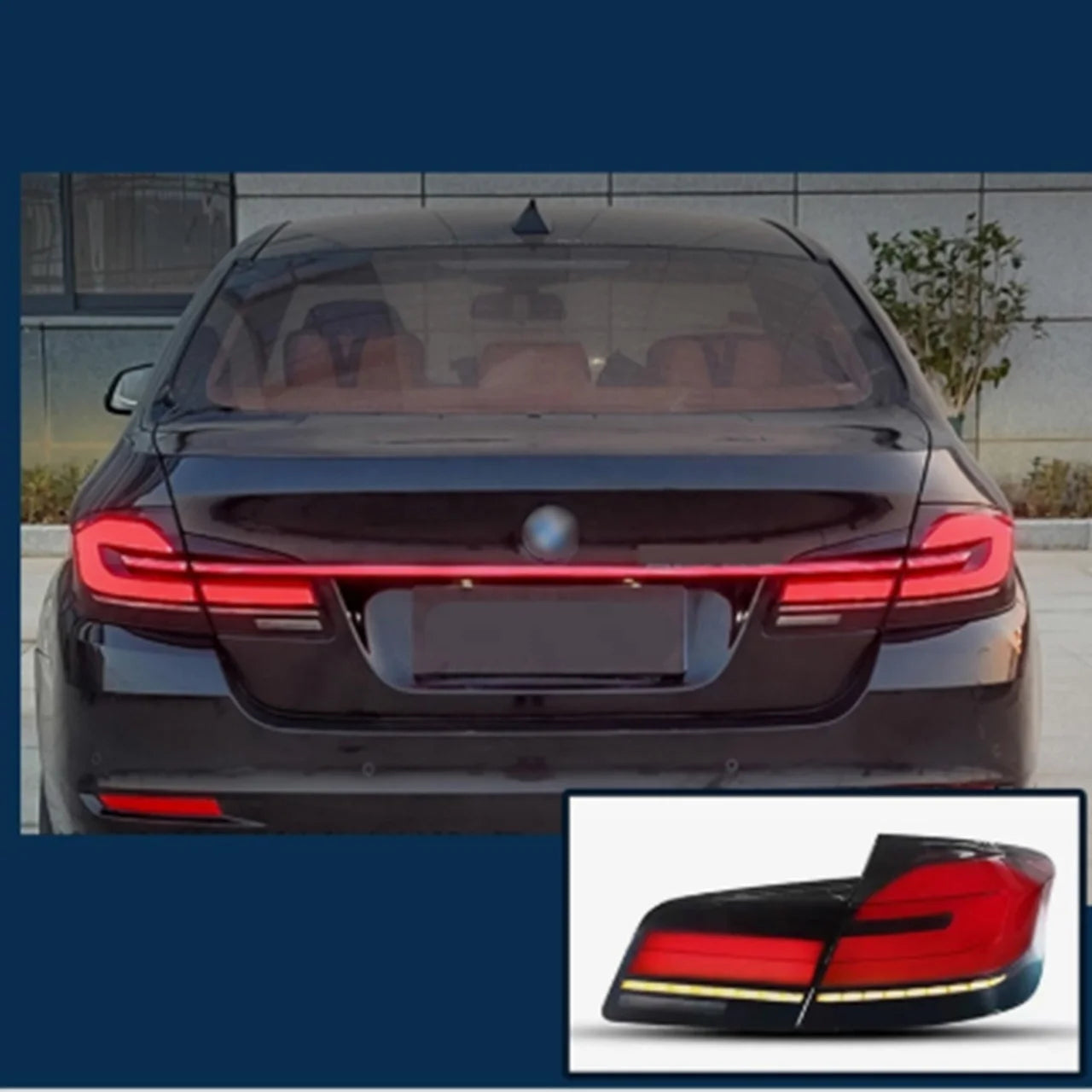 Automotive Lights Dynamic Turn Signal for 2012-2018 BMW 5 Series F10 F18 Dynamic Through  LED Taillights