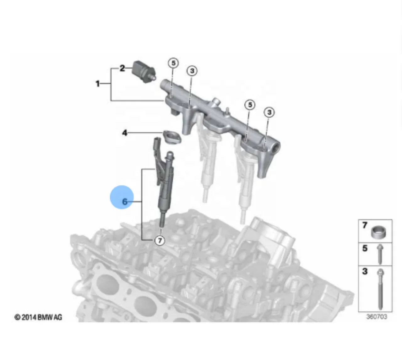 High Quality 13538625396 Fuel Injector Nozzle For BMW F21 F22 F45 F30 F31 G20 F35 F36 G30 G38 For BOSCH Fuel Injector
