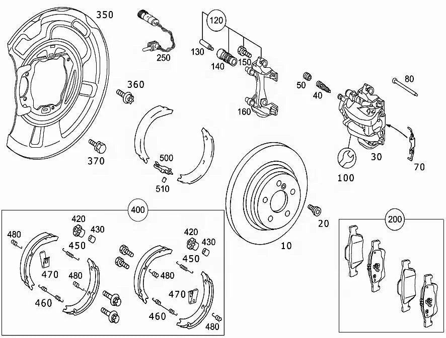 New Brake Disc 300mm Rear Brake Disc for Mercedes Benz W221 S350 for ATE Brake Disc 2214231212 W221