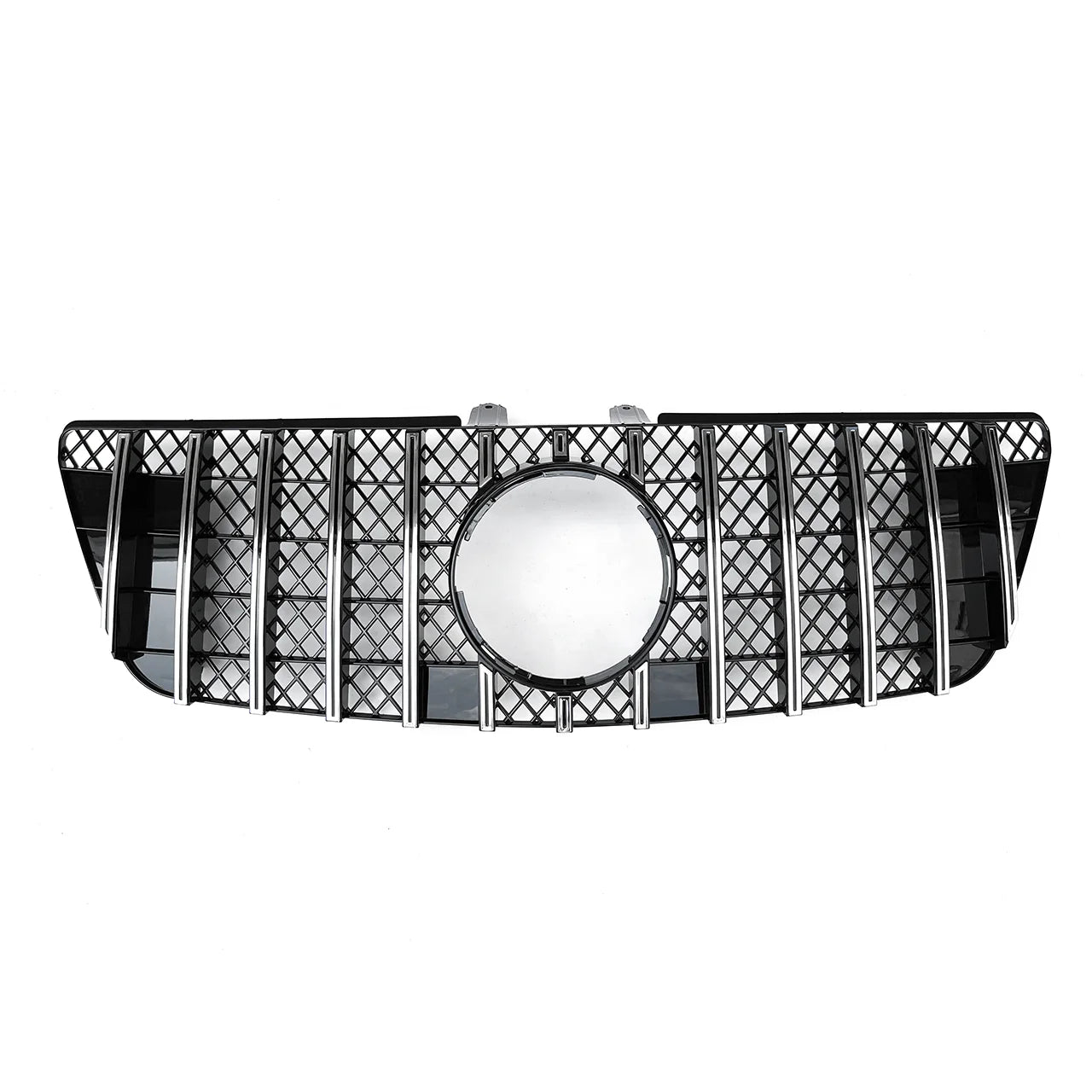 GT Style Silver Black ML164 ABS Front Grille for Mercedes Benz ML CLASS W164 X164 2005-2008 2009-2012