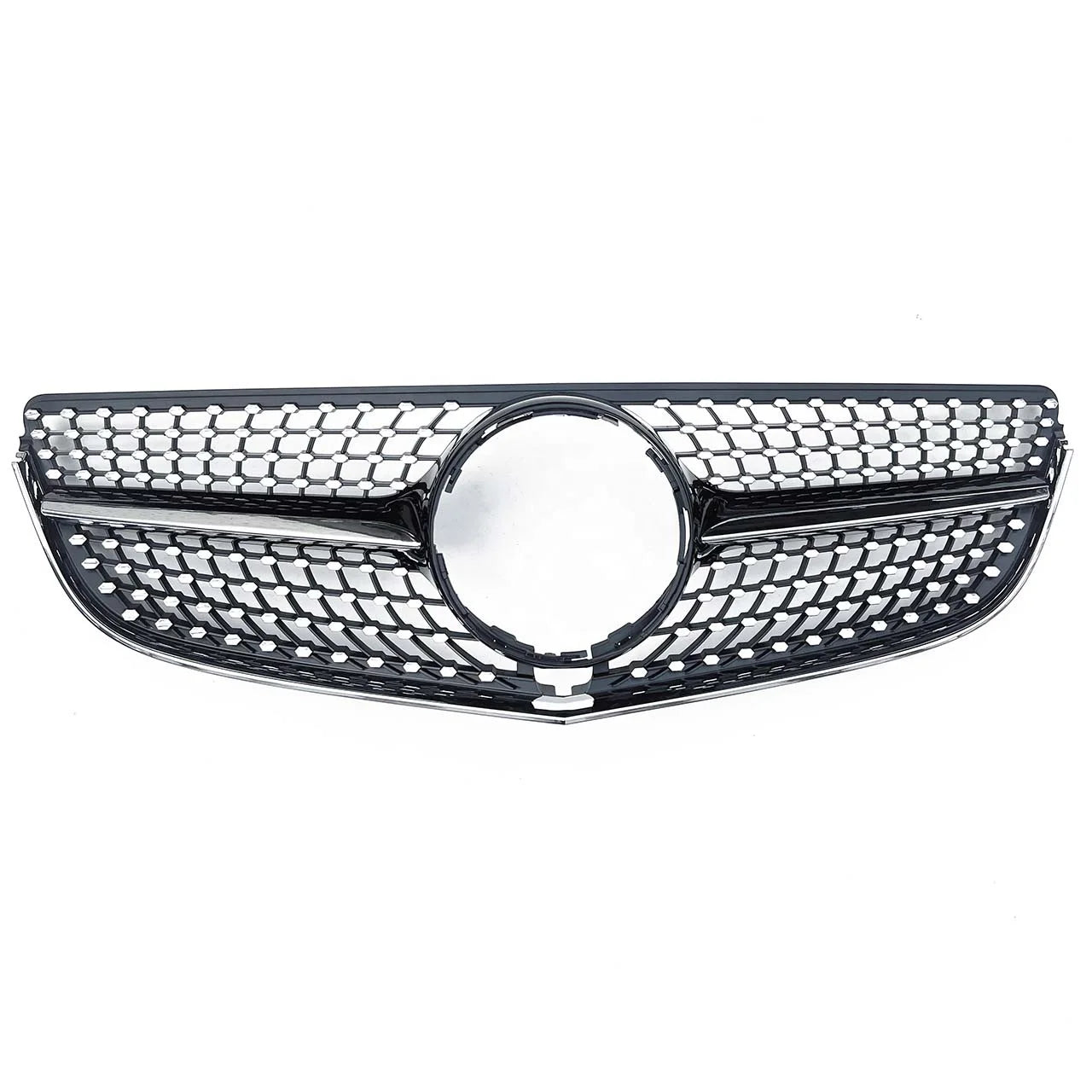 Black Silver W207 Diamond Front Bumper Grille for Mercedes Benz  E-CLASS  E207 2009-2013 2014-2016
