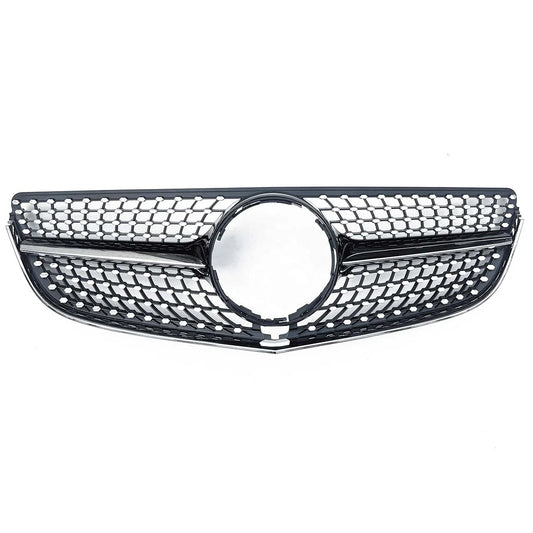 Black Silver W207 Diamond Front Bumper Grille for Mercedes Benz  E-CLASS  E207 2009-2013 2014-2016