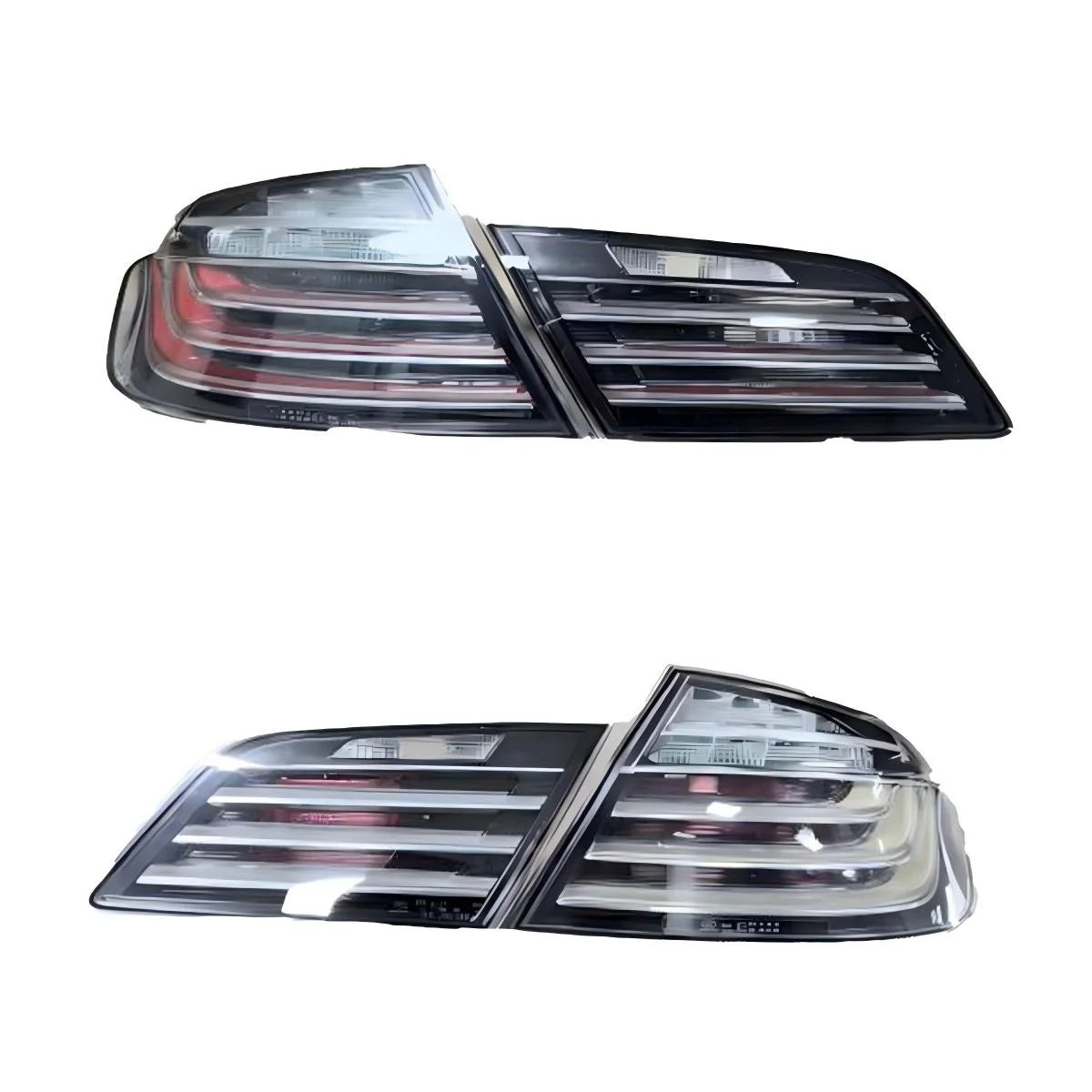 New LED Taillights Compatible for BMW 5 Series F10 F18 2012-2018 Replacement Smoked & White Taillights