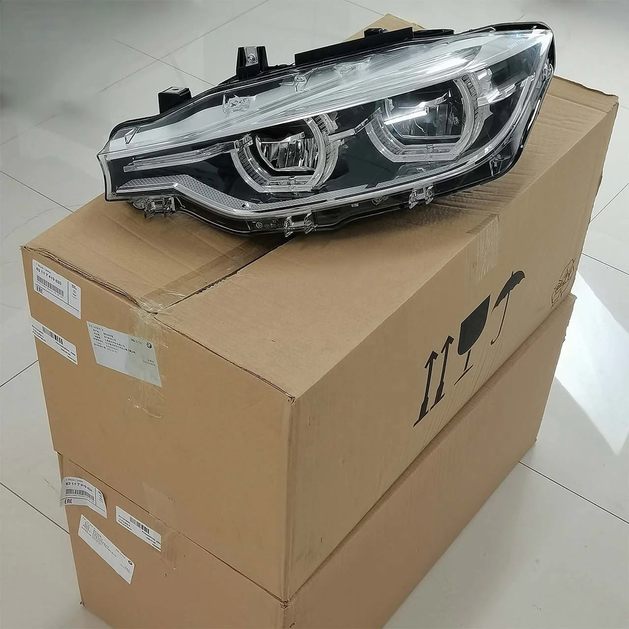 For BMW 3 Series F30 F31 F35 LCI 320Li 2014 - 2018 OEM 63117419633 LED Headlamp Easy to Install
