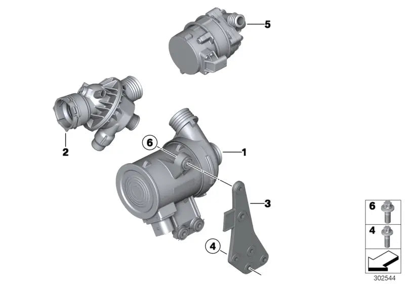Auto Cooling System N55 Engine Thermostat 11537598865 for BMW F20 F15 F30 F33 F34 M135i 335i X3