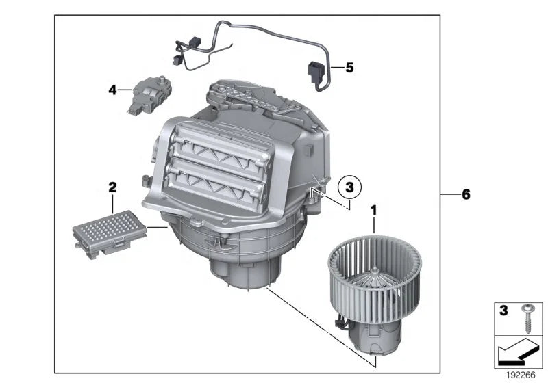 64119242607 High Quality Blower Motor Heater Fan for BMW F18 F01 F02 F07 for MAHLE Blower Motor