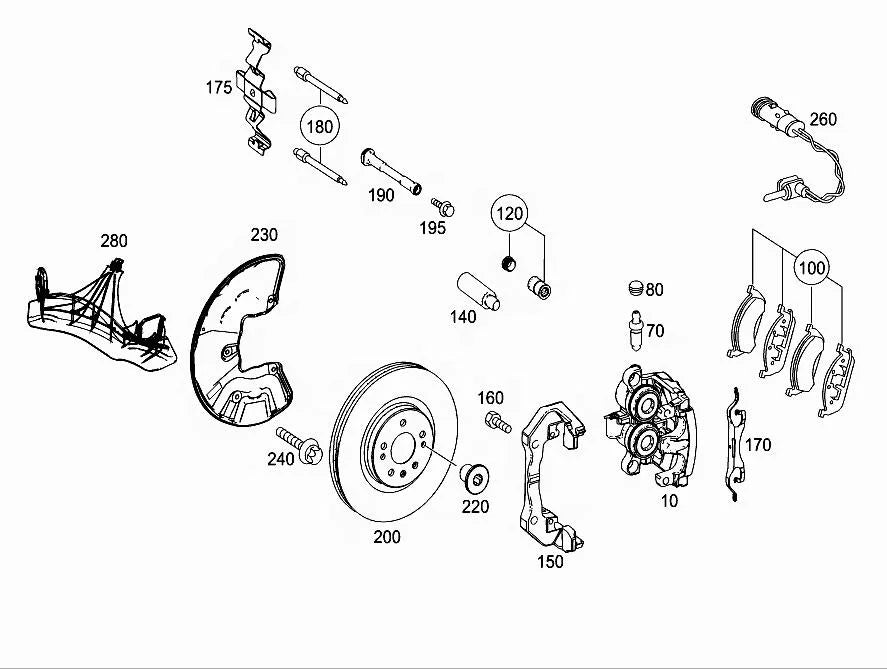 High Quality Auto Brake Parts Brake Discs OE 1664211500 for Mercedes Benz W166 Front Brake Disc