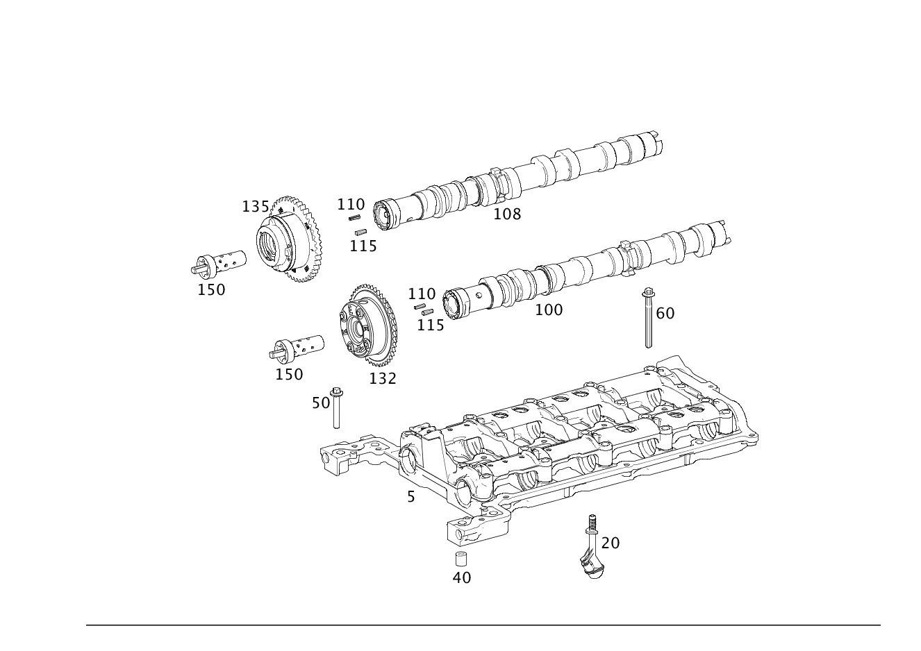 New Camshaft Adjuster Intake 2710501400  for Mercedes Benz M271 C Class W204 W212 Auto Parts Camshaft Adjuster Intake