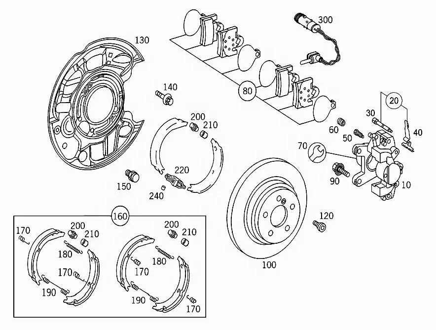 High Quality Brake Sensor OE 2115401717 for Mercedes Benz W220 W221 W211 Harbor Brake Pad Wear Sensor