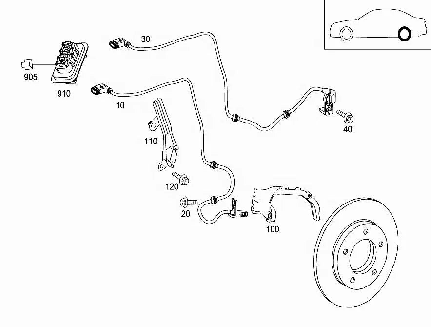 2219055700 & 2219057300 High Quality ABS Wheel Speed Sensor for Mercedes Benz W221 for ATE Front and Rear