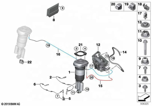 OE 37206890320 Air Compressor for BMW G30 G31 G38 Hot Selling Air Compressor Pump