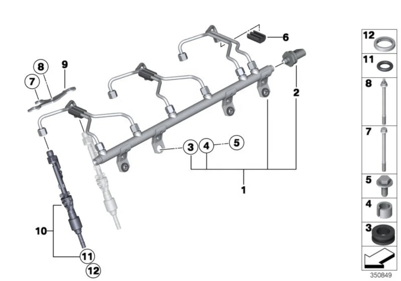 High Performance Fuel Injector For BMW 3.0L N55 B30 13647597870 320i 335i 428i 520i 740i X1 X3 For BOSCH