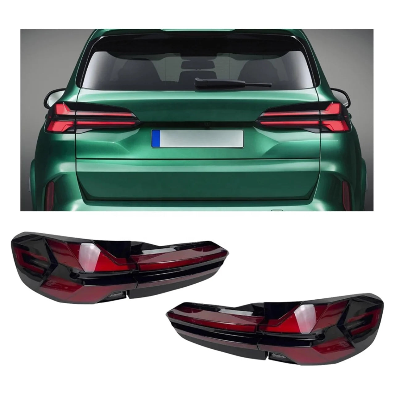 LED Tail Lights for BMW X5 G05 2020 Upgrade 2023 Replace LED Smoked Tail Lights Upgrade Lamps