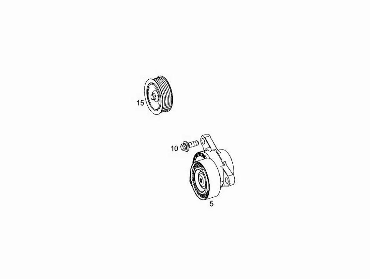 2762000370 Drive Belt Tensioner with 6PK2125 for Mercedes Benz W212 W213 E320 X218 CLS400 C207 C292 for INA
