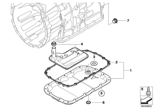 OE 24117593565 Auto Transmission Oil Filter for BMW X2 X3 E90 Transmission Filter Element Kit