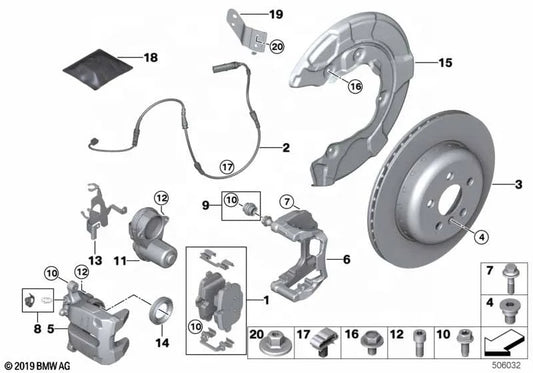 Genuine Auto Brake Pads for BMW G26 G21 G20 G28 320i OE 34208844393 Rear Brake Pad for ATE Brake Pads