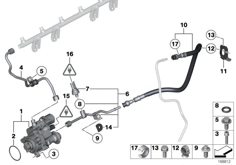 OE 13517616170 New Auto Engine System Car Engine Injection Pump for BMW High Pressure Fuel Pump