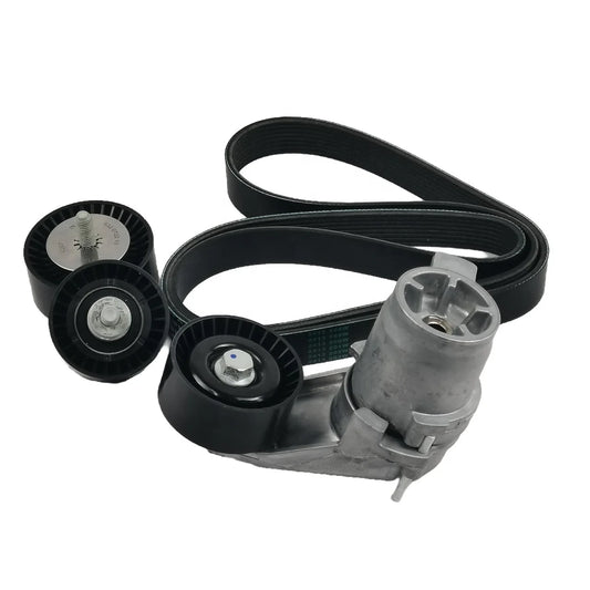 Belt Tensioner Assembly & Pulley Drive Belt Kit 11288604266 for BMW 535i 640i 740i X3 X4 for INA